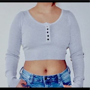 Gray Long Sleeve Shirt